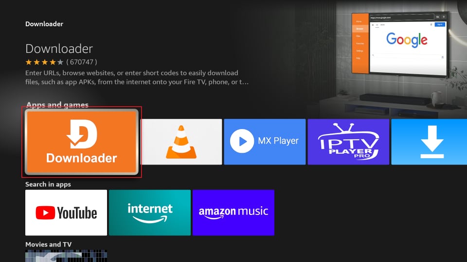 select downloader tile